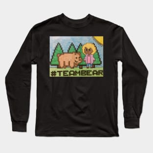 Team Bear Blonde Hair (DA) Long Sleeve T-Shirt